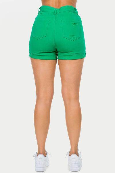 American Bazi High Waist Distressed Denim Shorts for Women - Selvanelle