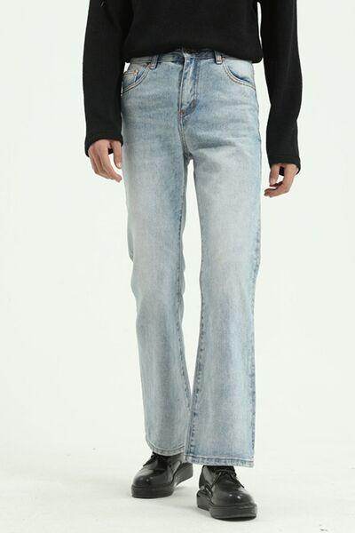 Straight Leg Jeans with Pockets for Effortless Style - Selvanelle