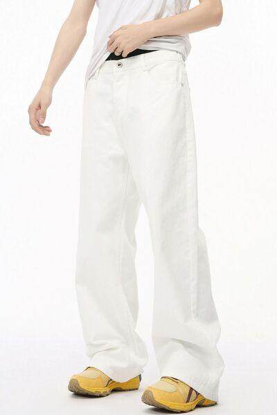 Wide Leg Jeans with Pockets for Effortless Style - Selvanelle