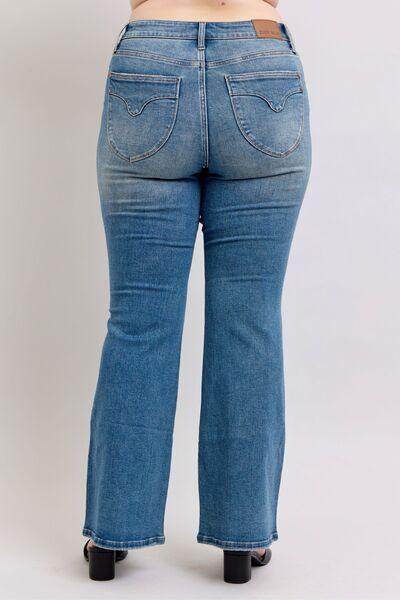 Judy Blue MR Tummy Control Vintage Wash Jeans for Women - Selvanelle