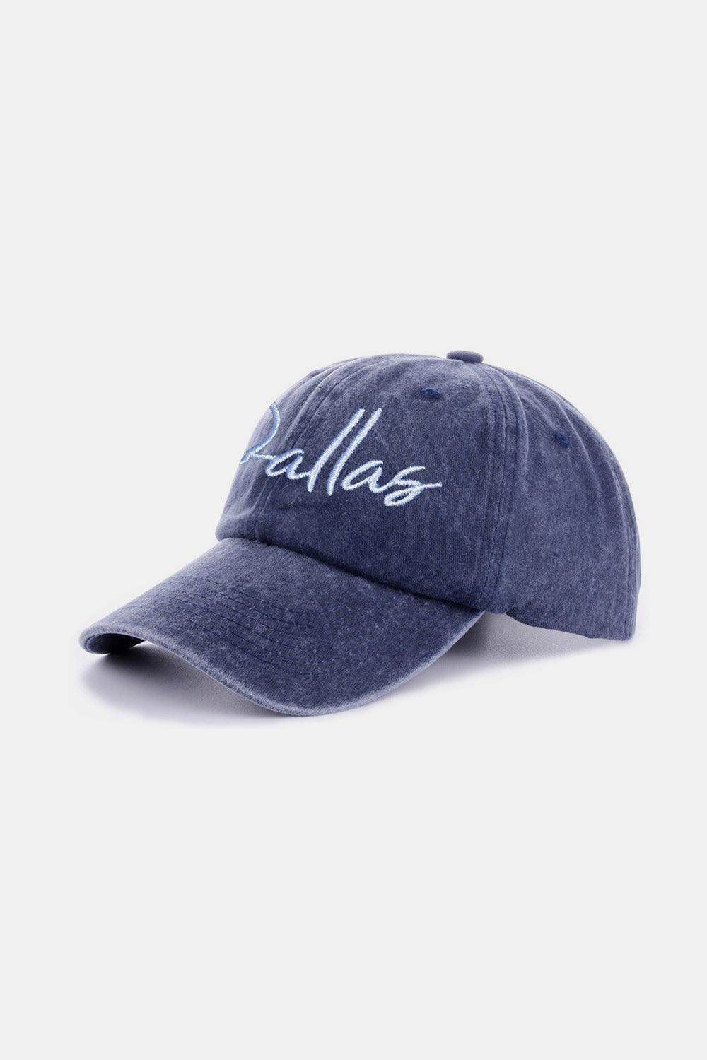 Zenana Washed DALLAS Embroidered Baseball Cap for Style - Selvanelle