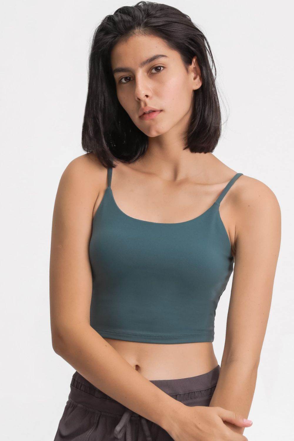 Millennia Feel Like Skin Scoop Neck Sports Cami - Selvanelle