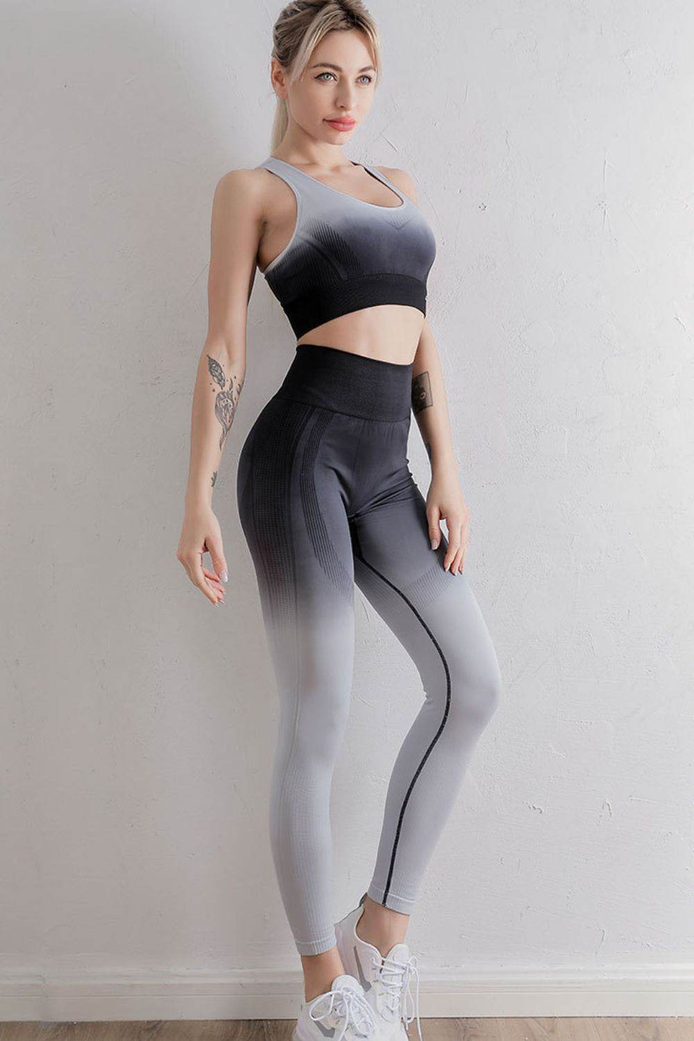 Gradient Sports Bra and Leggings Set - Selvanelle