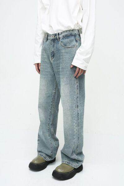 Mid Rise Jeans with Pockets for Everyday Style and Comfort - Selvanelle