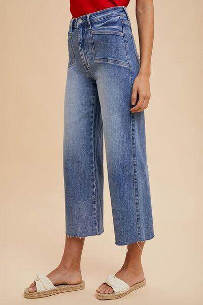 Annie Wear High Rise Wide Leg Jeans for Stylish Comfort - Selvanelle