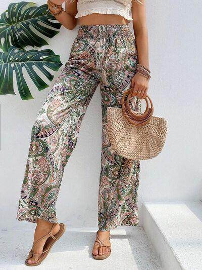Printed Wide Leg Pants for Stylish Comfort and Fit - Selvanelle