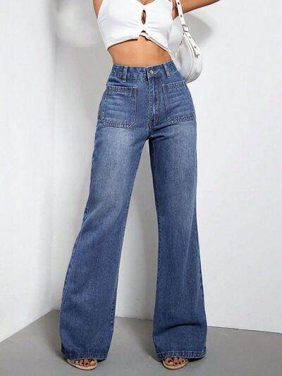 Bootcut Jeans with Pockets for Comfortable Everyday Style - Selvanelle