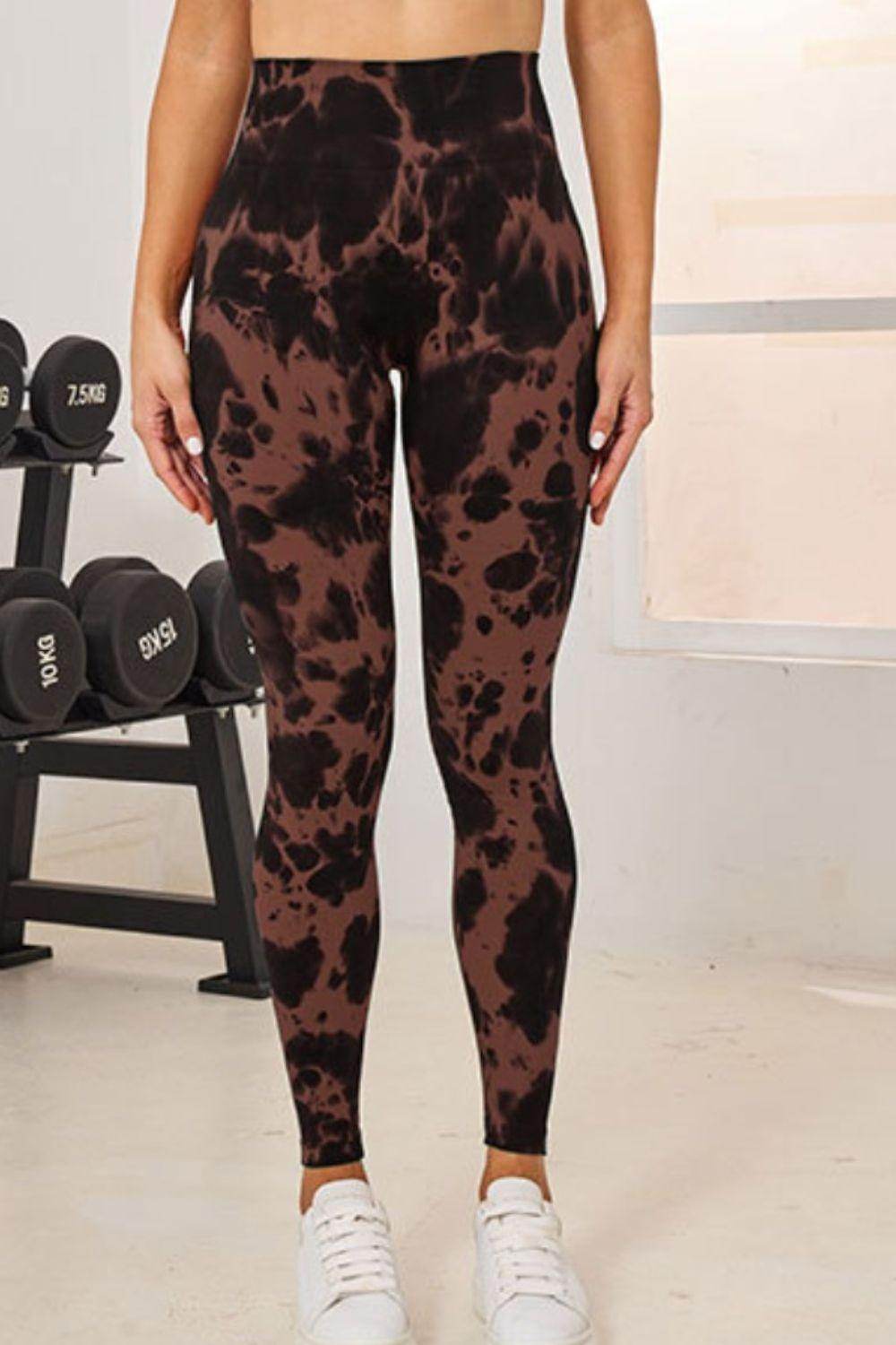 Tie-Dye High Waist Active Leggings for Comfortable Fitness - Selvanelle