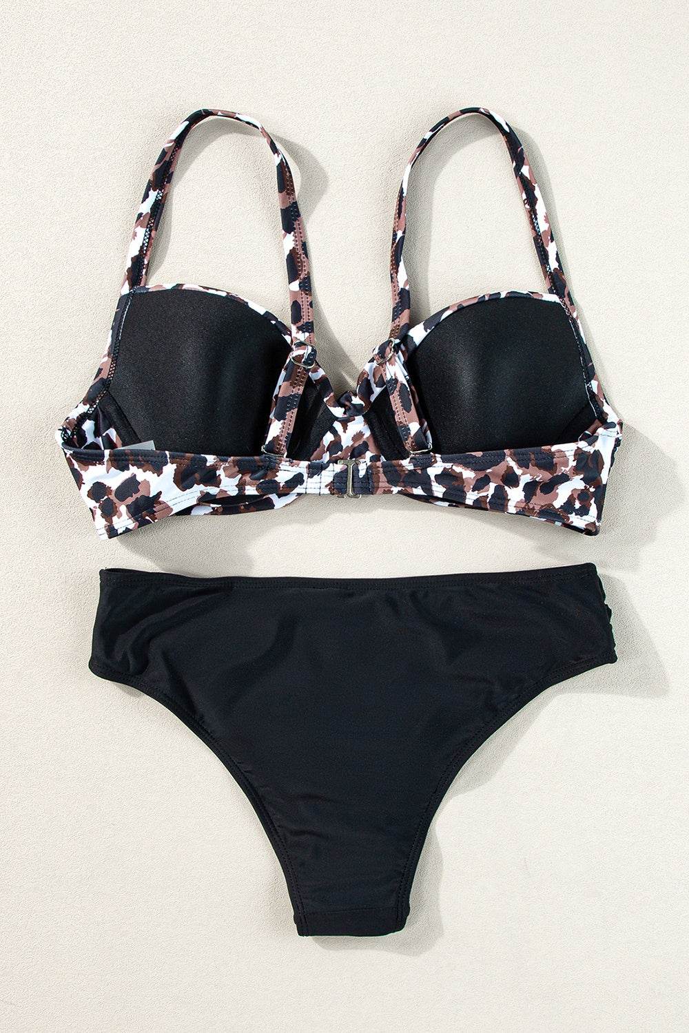 Leopard Sweetheart Neck Bikini Set - Selvanelle