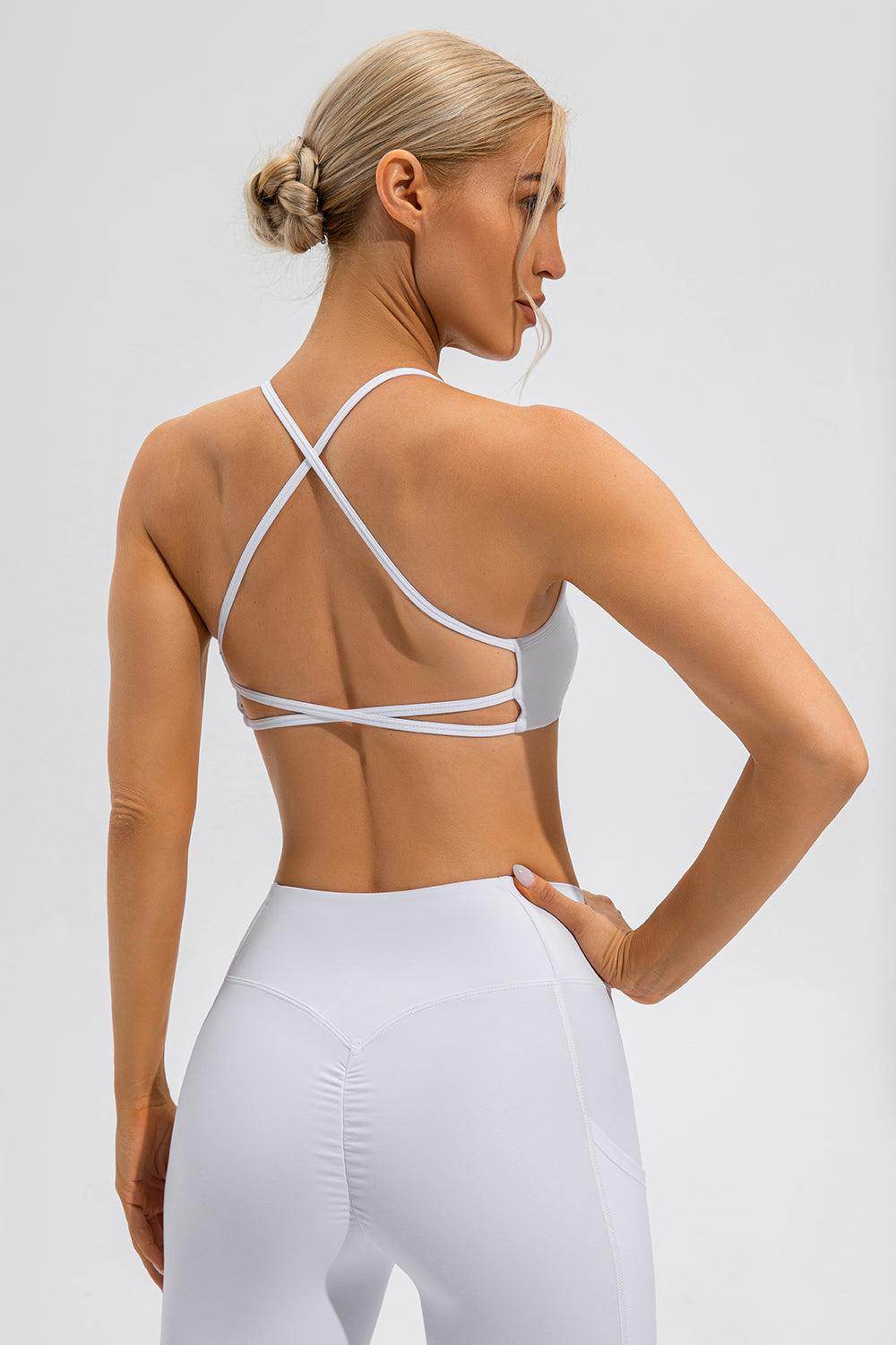 Crisscross Spaghetti Strap Active Cami for Comfortable Wear - Selvanelle