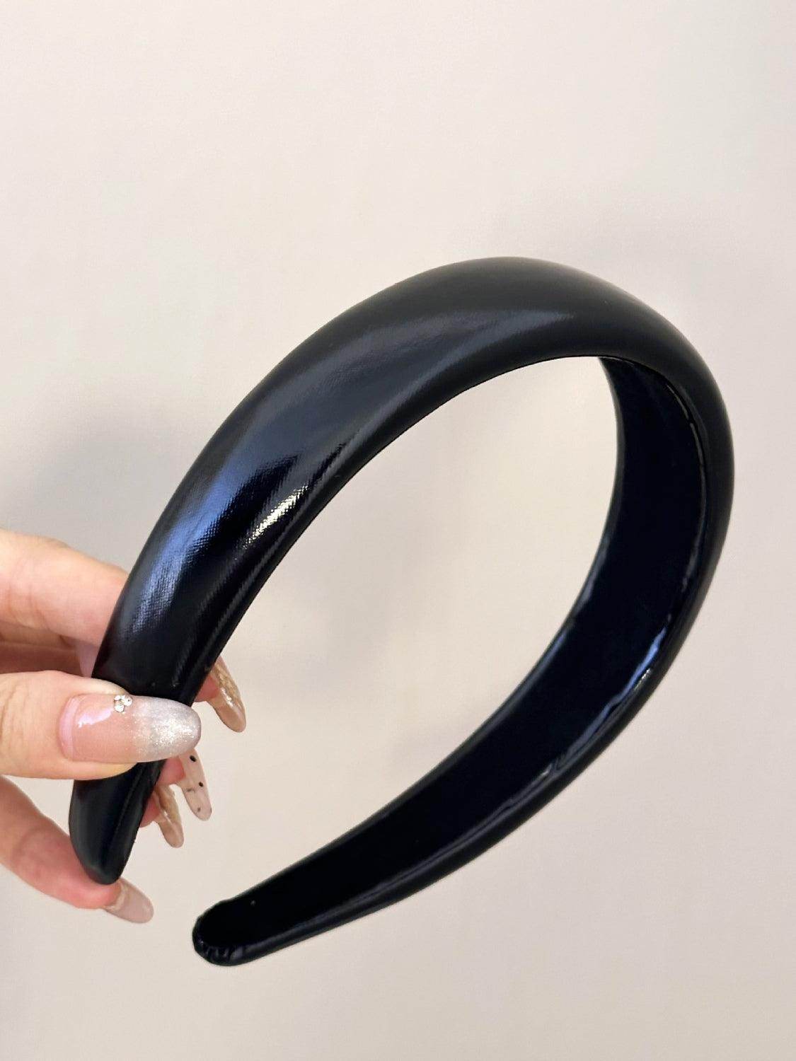 PU Leather Wide Headband for Stylish Hair Accessories - Selvanelle
