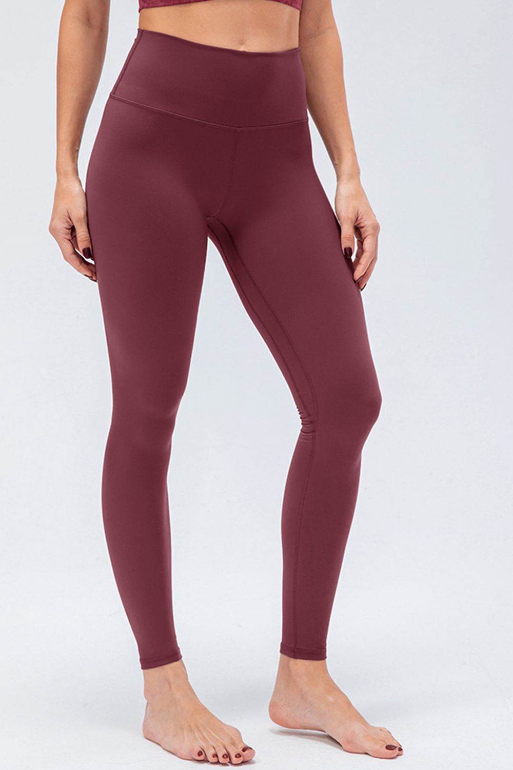 Wide Waistband Slim Fit Active Leggings - Selvanelle