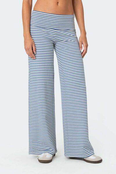 Stylish Striped Wide Leg Pants for Comfortable Fashion - Selvanelle