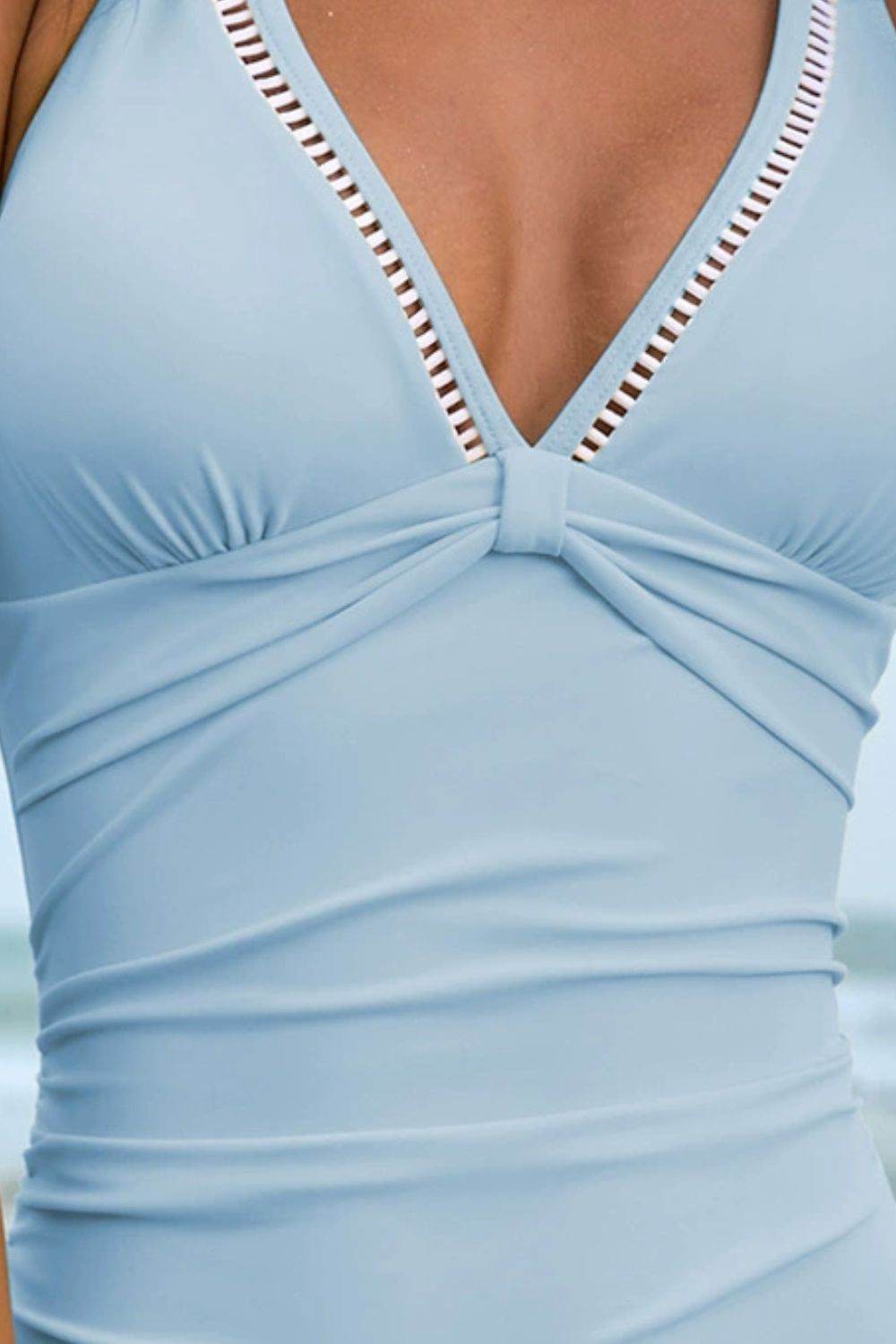 Double Spaghetti Strap One-Piece Swimwear - Selvanelle