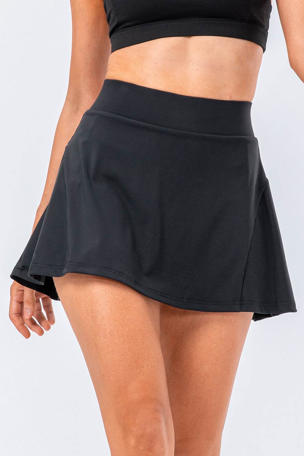High Waist Pleated Active Skirt - Selvanelle