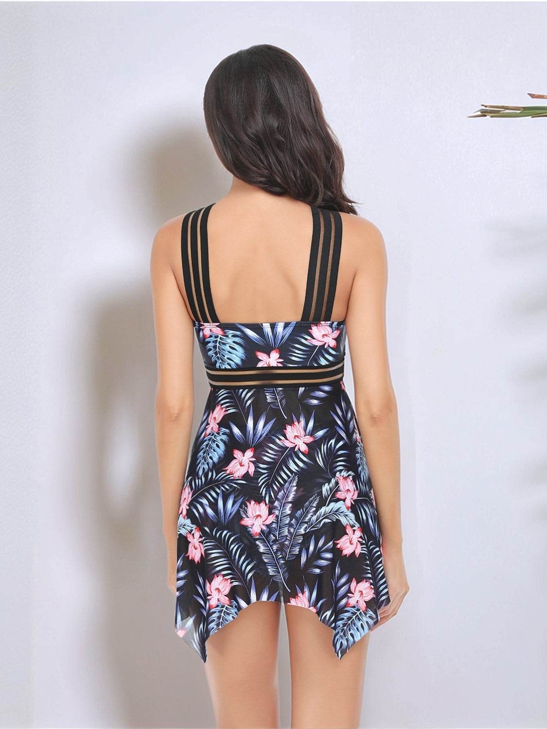 Cutout Printed Two-Piece Swim Set - Selvanelle