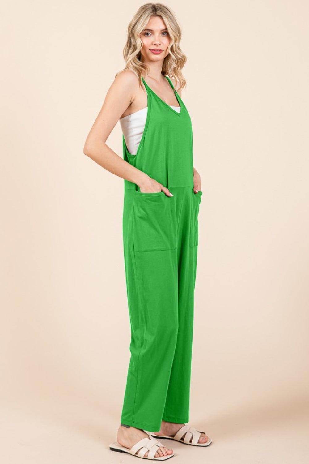 Culture Code Full Size Sleeveless Jumpsuit with Pockets - Selvanelle