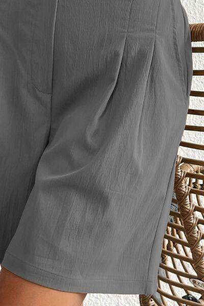 High Waist Shorts with Pockets for Women Fashion - Selvanelle