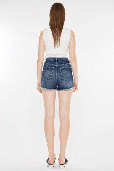 Kancan Raw Hem Button Fly Denim Shorts for Trendy Summer Style - Selvanelle