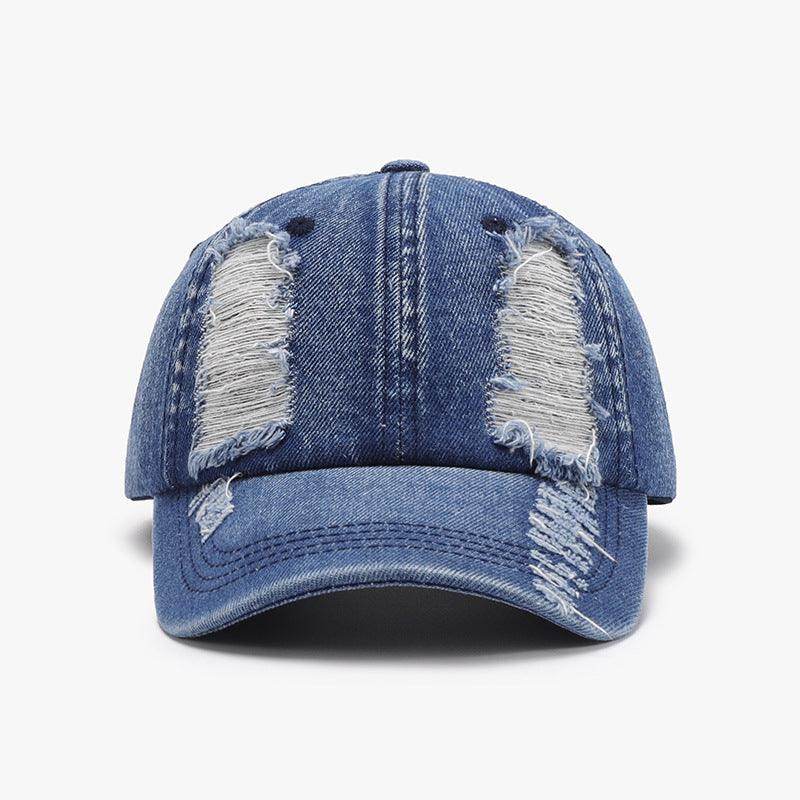 Distressed Cotton Baseball Cap for Casual Style and Comfort - Selvanelle