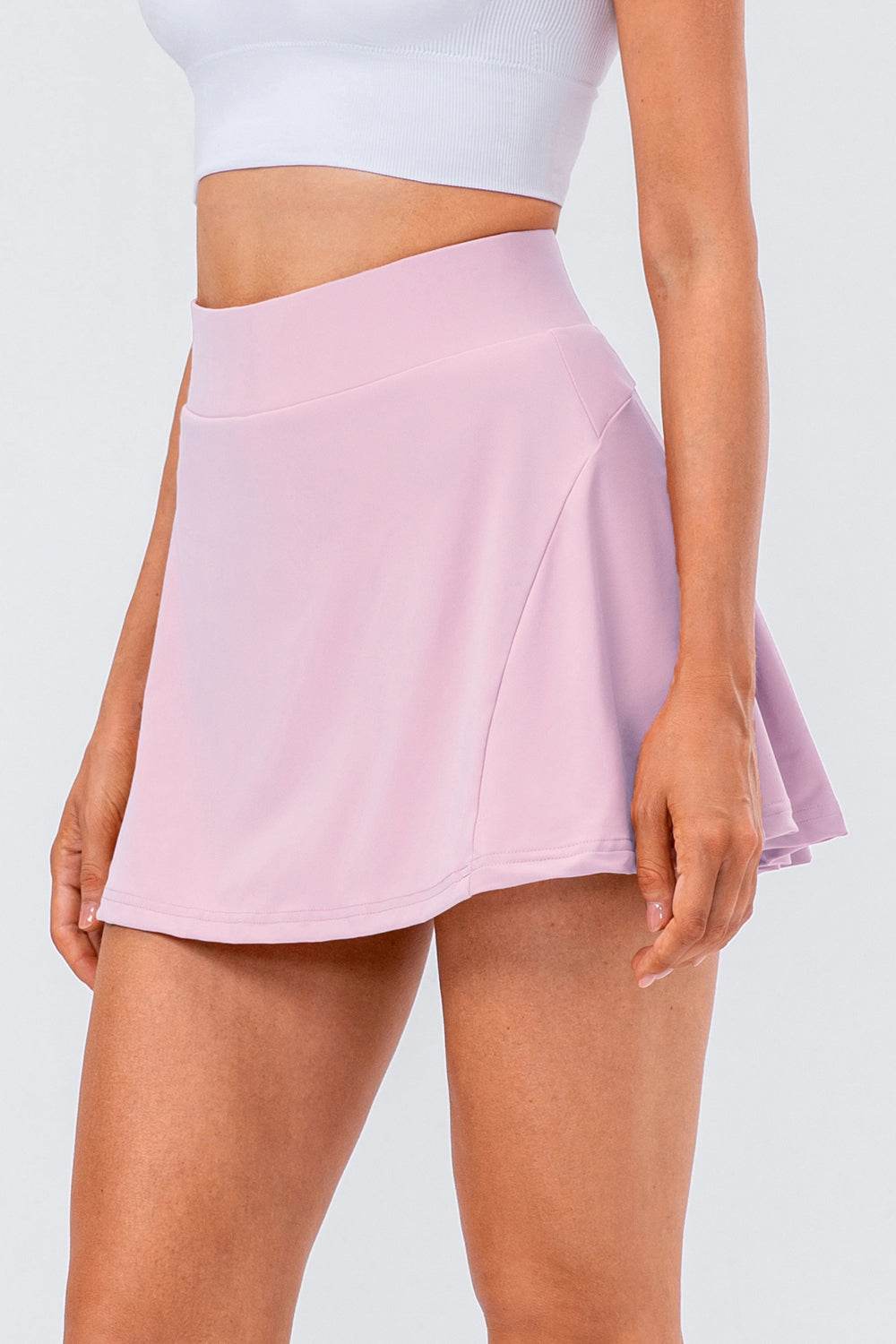 High Waist Pleated Active Skirt - Selvanelle
