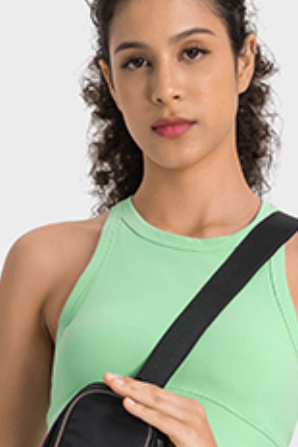 Millennia Racerback Cropped Sports Tank - Selvanelle