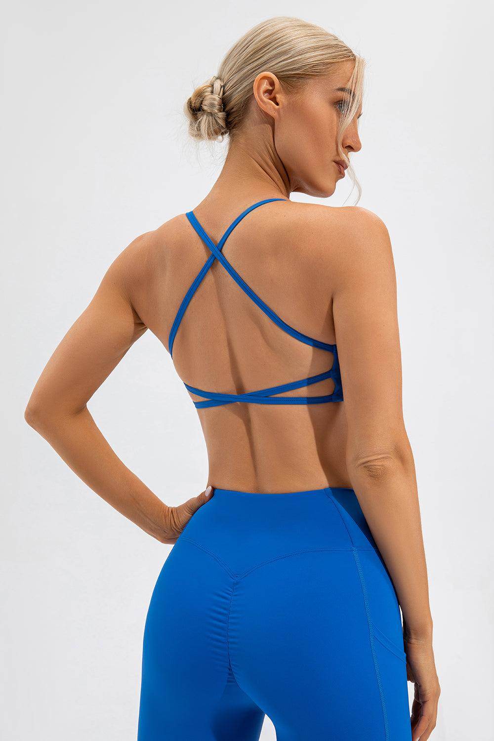 Crisscross Spaghetti Strap Active Cami for Comfortable Wear - Selvanelle