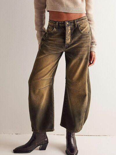 Wide Leg Jeans with Pockets for Stylish Everyday Wear - Selvanelle