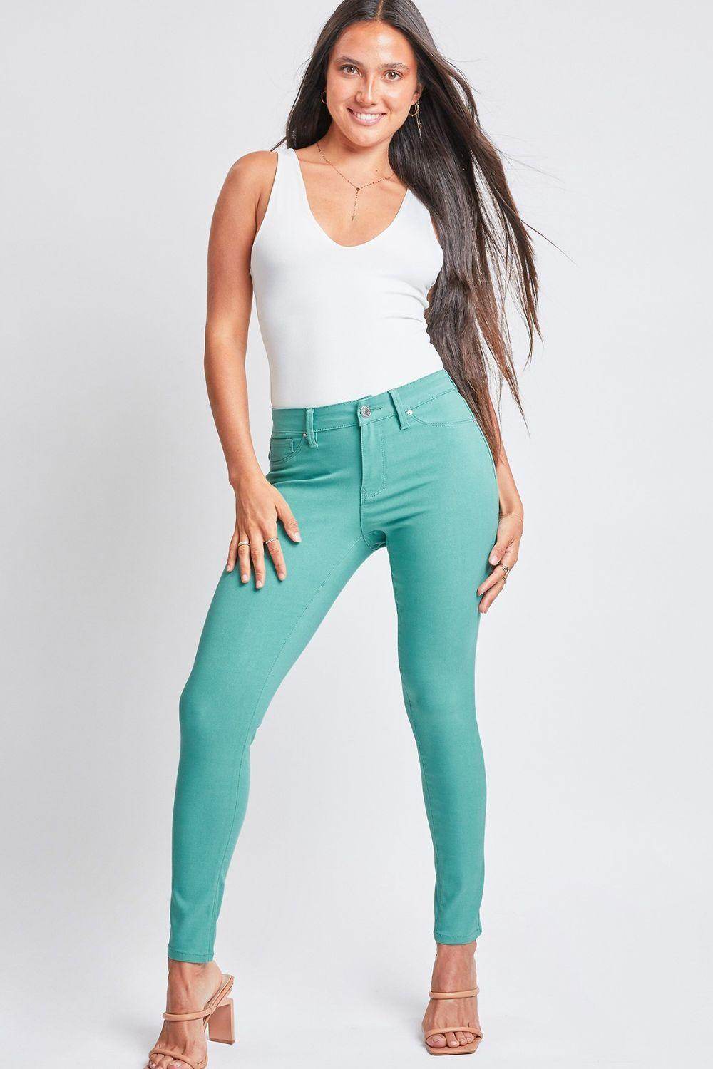 YMI Jeanswear Full Size Hyperstretch Mid-Rise Skinny Pants - Selvanelle