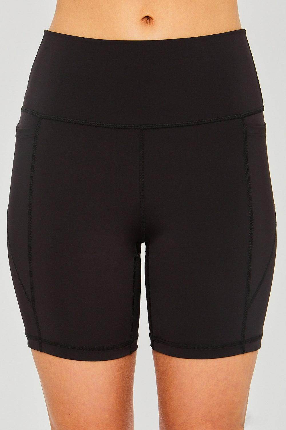 Love Tree High Waist Seam Detail Active Shorts for Women - Selvanelle