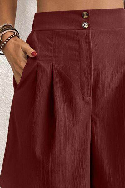 High Waist Shorts with Pockets for Women Fashion - Selvanelle