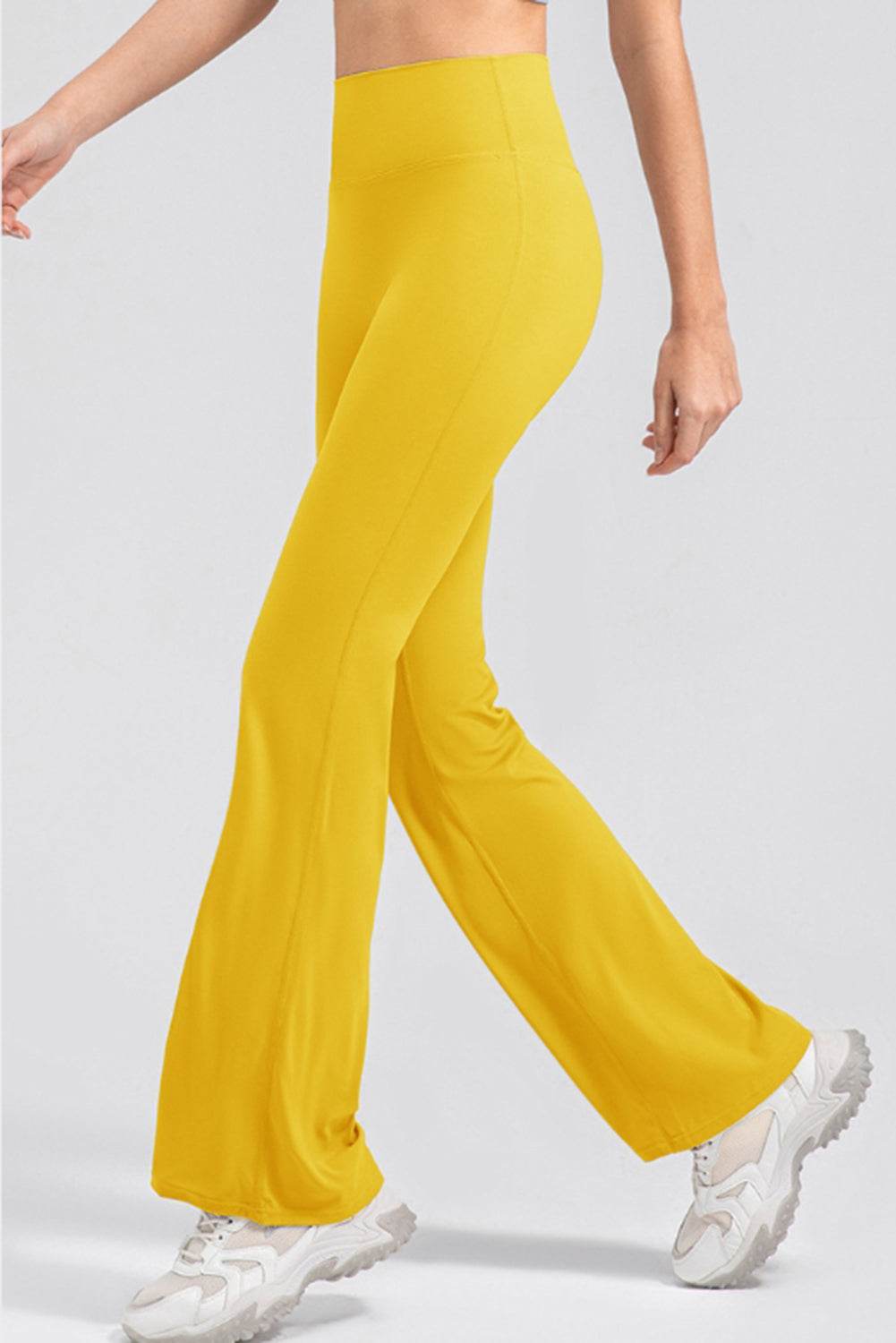 High Waist Straight Active Pants - Selvanelle