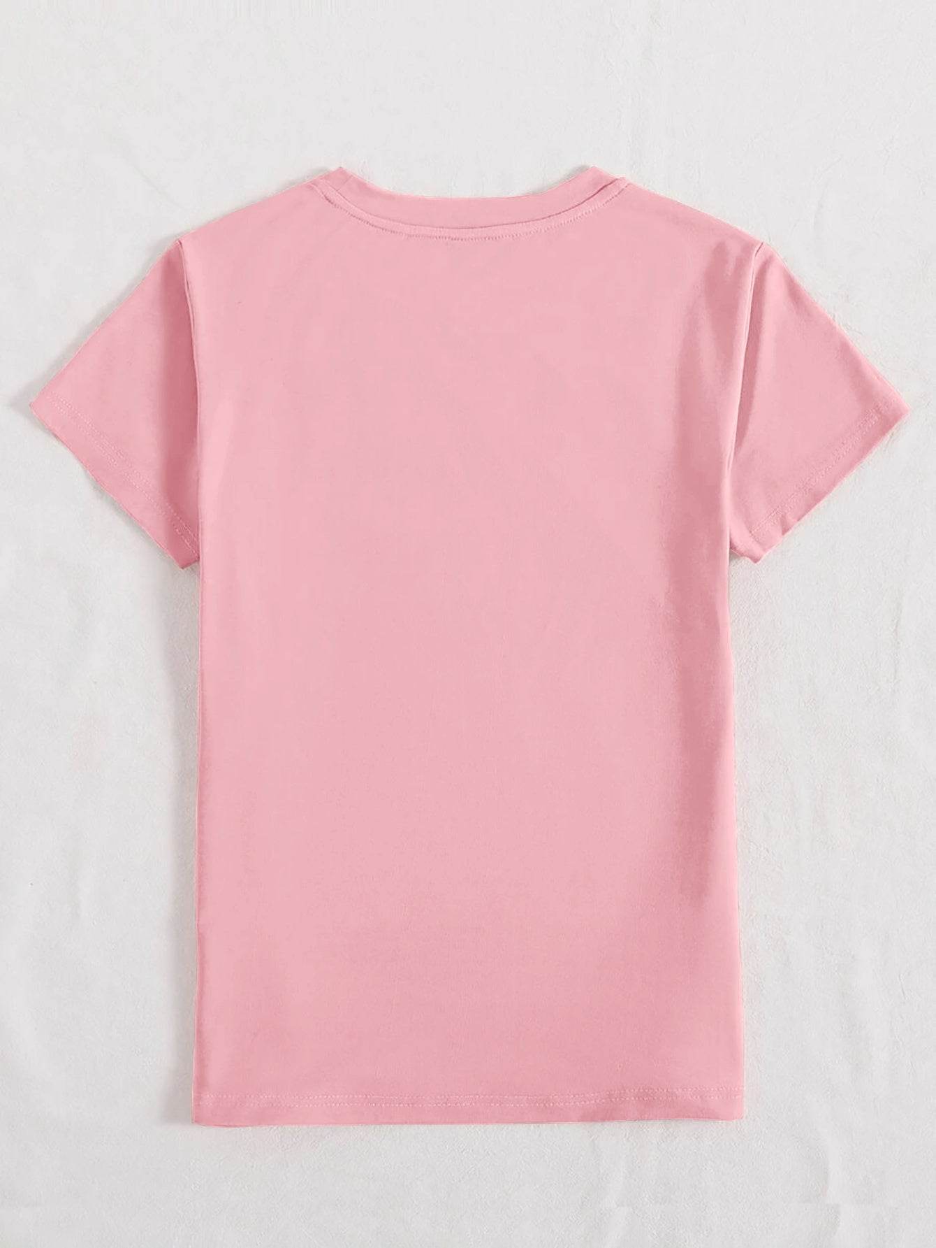 HAPPY EASTER Round Neck Short Sleeve T-Shirt - Selvanelle