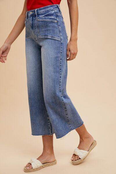 Annie Wear High Rise Wide Leg Jeans for Stylish Comfort - Selvanelle