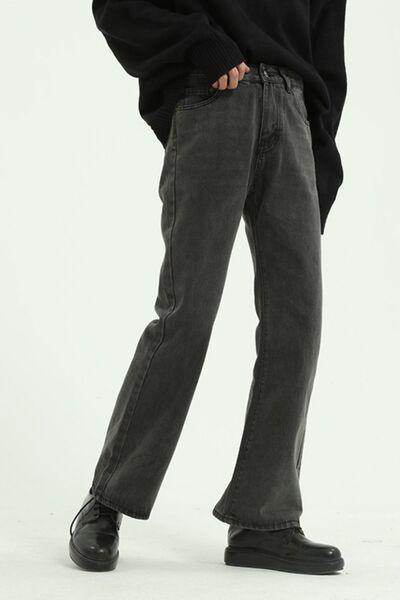 Straight Leg Jeans with Pockets for Effortless Style - Selvanelle