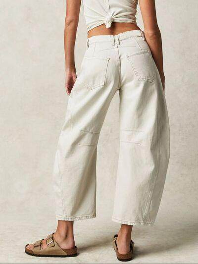 Wide Leg Jeans with Pockets for Stylish Everyday Wear - Selvanelle