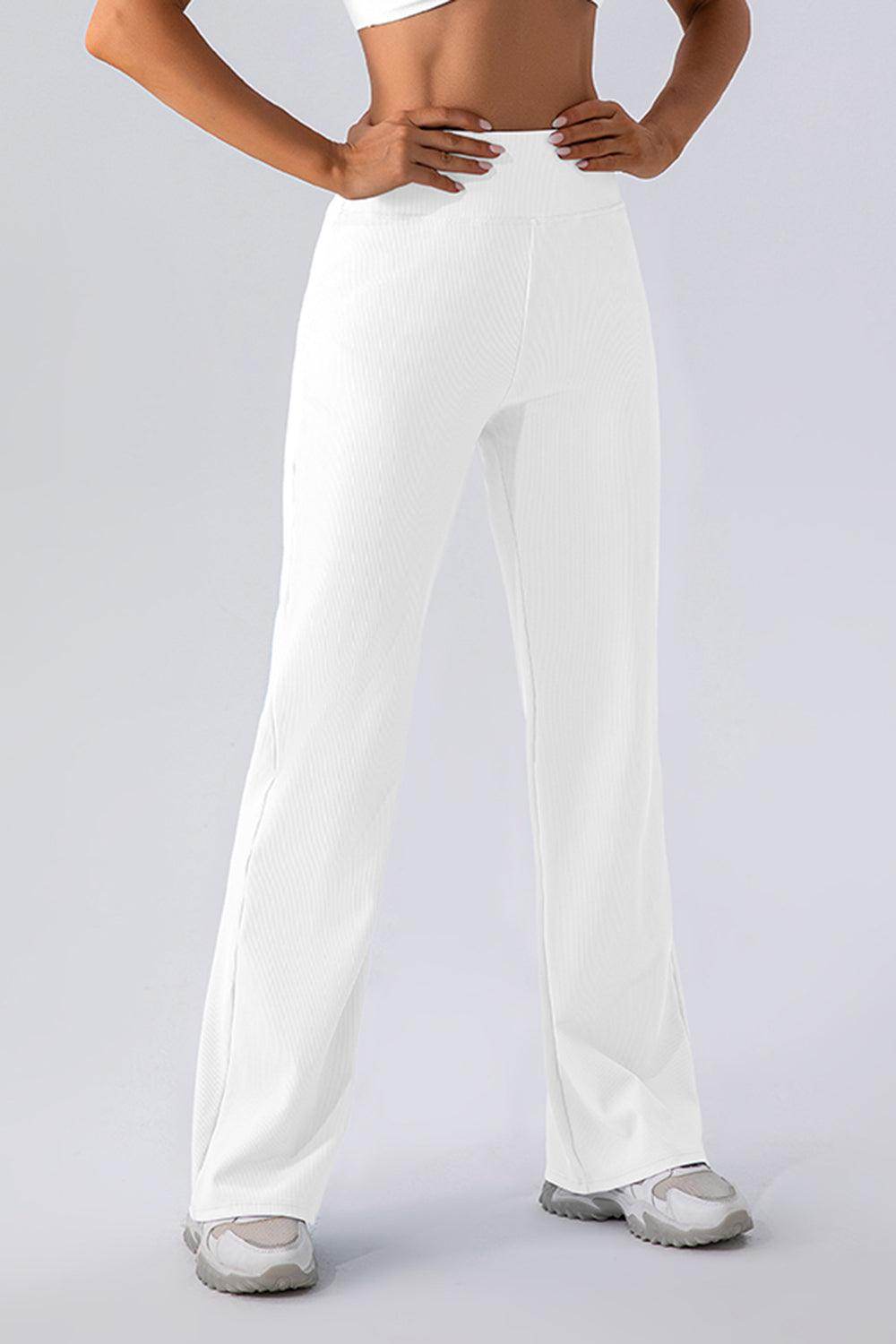 High Waist Straight Active Pants for Comfort and Style - Selvanelle