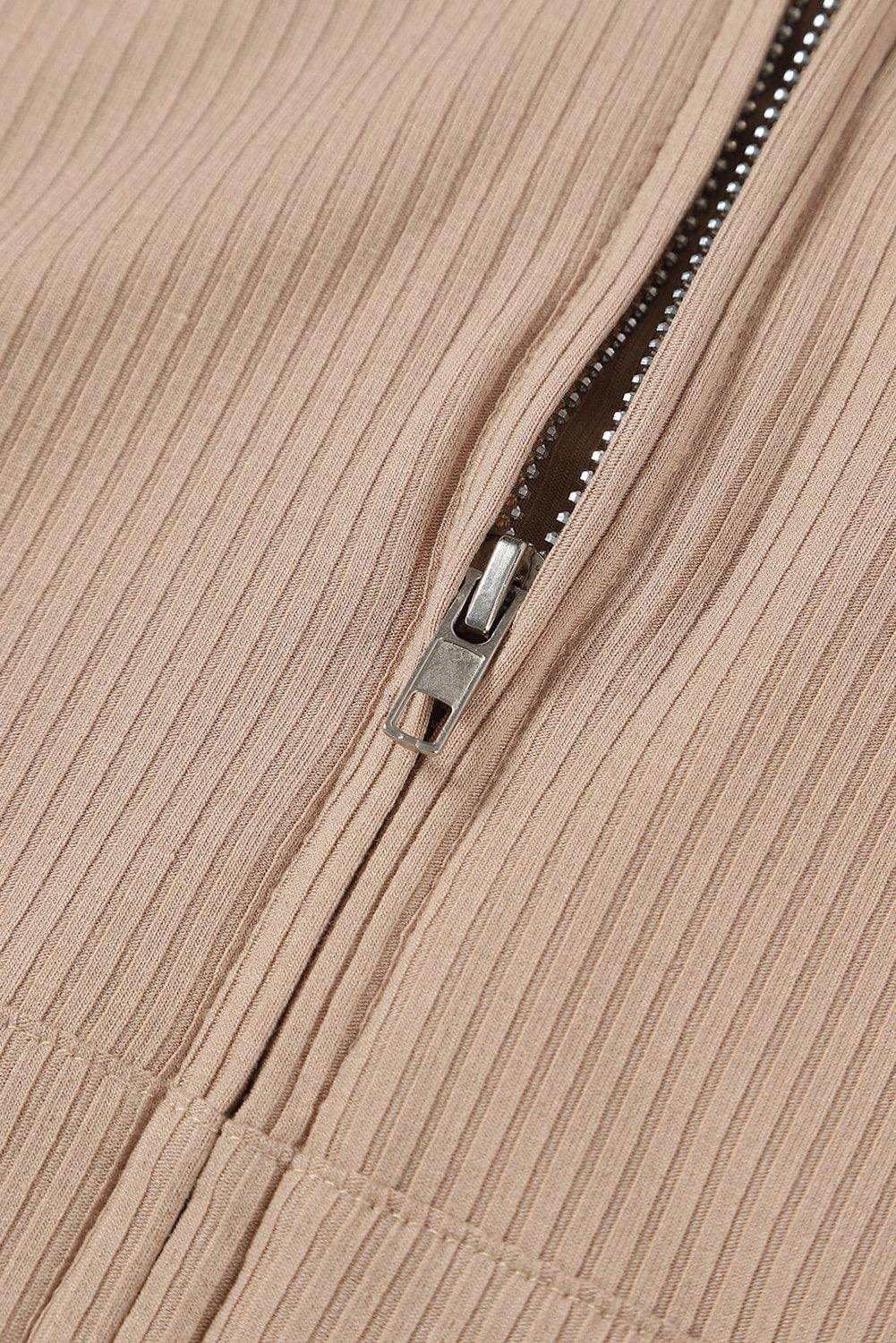 Drawstring Zip Up Hoodie and Pants Active Set for Women - Selvanelle