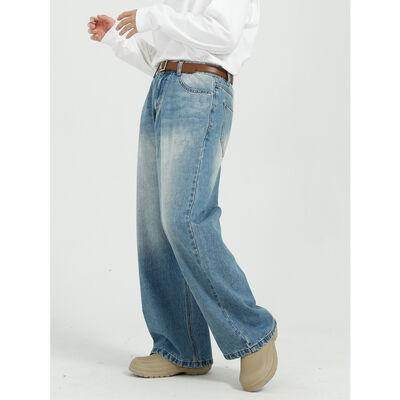 Wide Leg Jeans with Pockets for Comfortable Style - Selvanelle