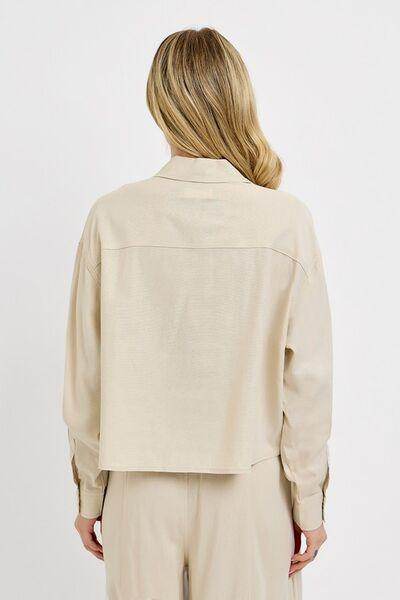 RISEN Button Down Long Sleeve Shirt for Versatile Style - Selvanelle