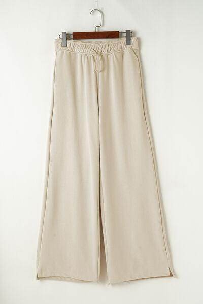 Drawstring Wide Leg Pants for Comfortable Everyday Wear - Selvanelle