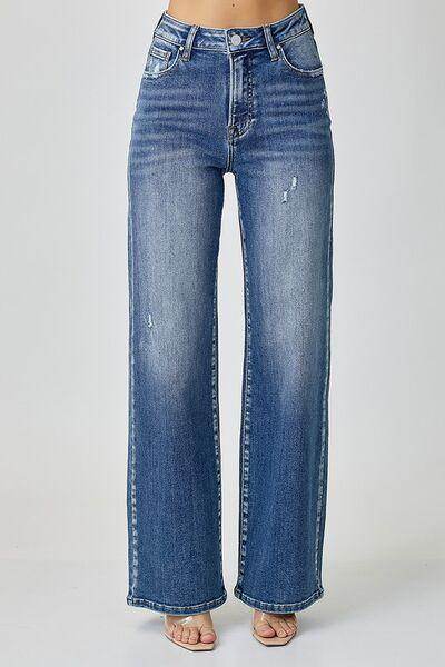 RISEN High Waist Jeans with Pockets for Stylish Comfort - Selvanelle