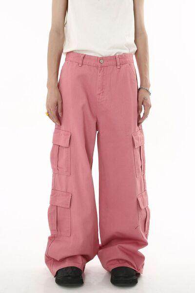 Wide Leg Cargo Jeans for Stylish Comfort and Fit - Selvanelle