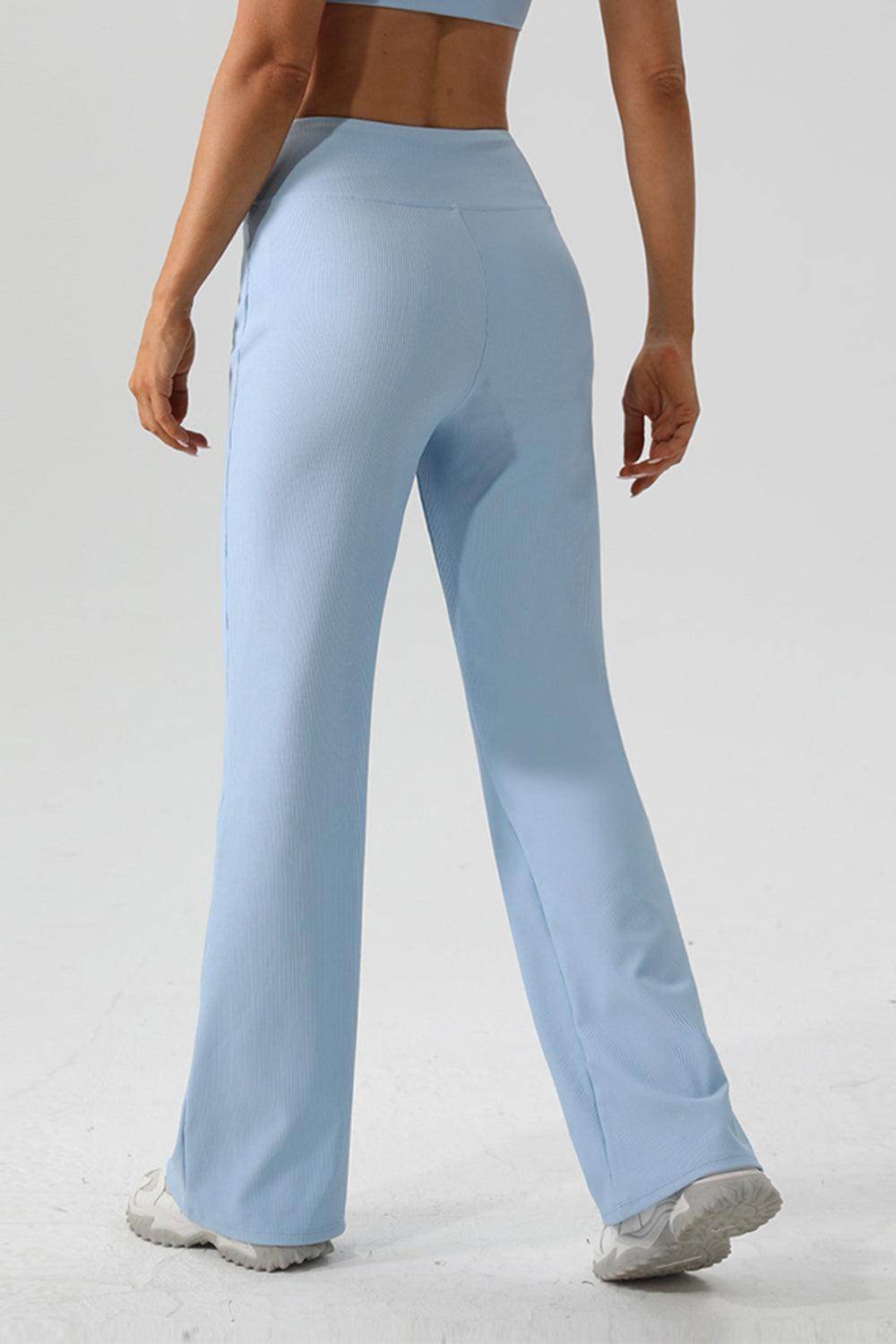 High Waist Straight Active Pants for Comfort and Style - Selvanelle