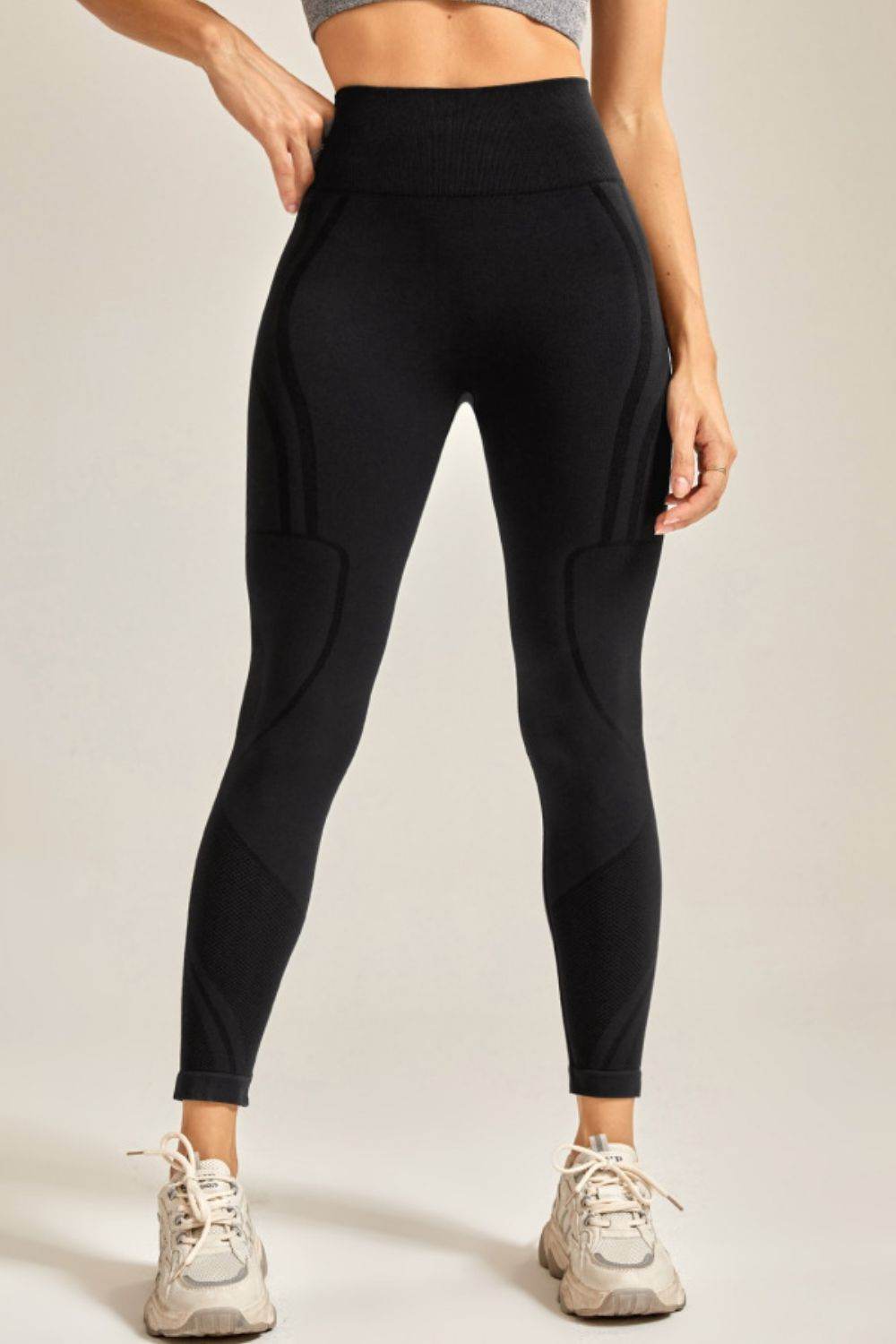 Wide Waistband Long Active Pants - Selvanelle