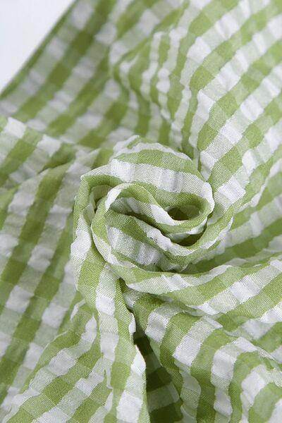 Two-Tone Plaid Button Down Long Sleeve Shirt for Women - Selvanelle