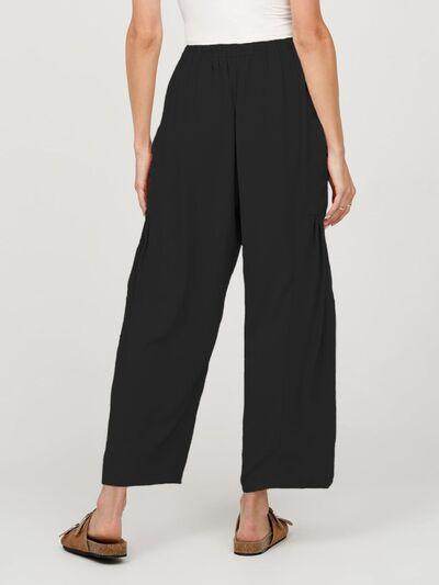 Full Size Wide Leg Pants with Pockets for Women - Selvanelle