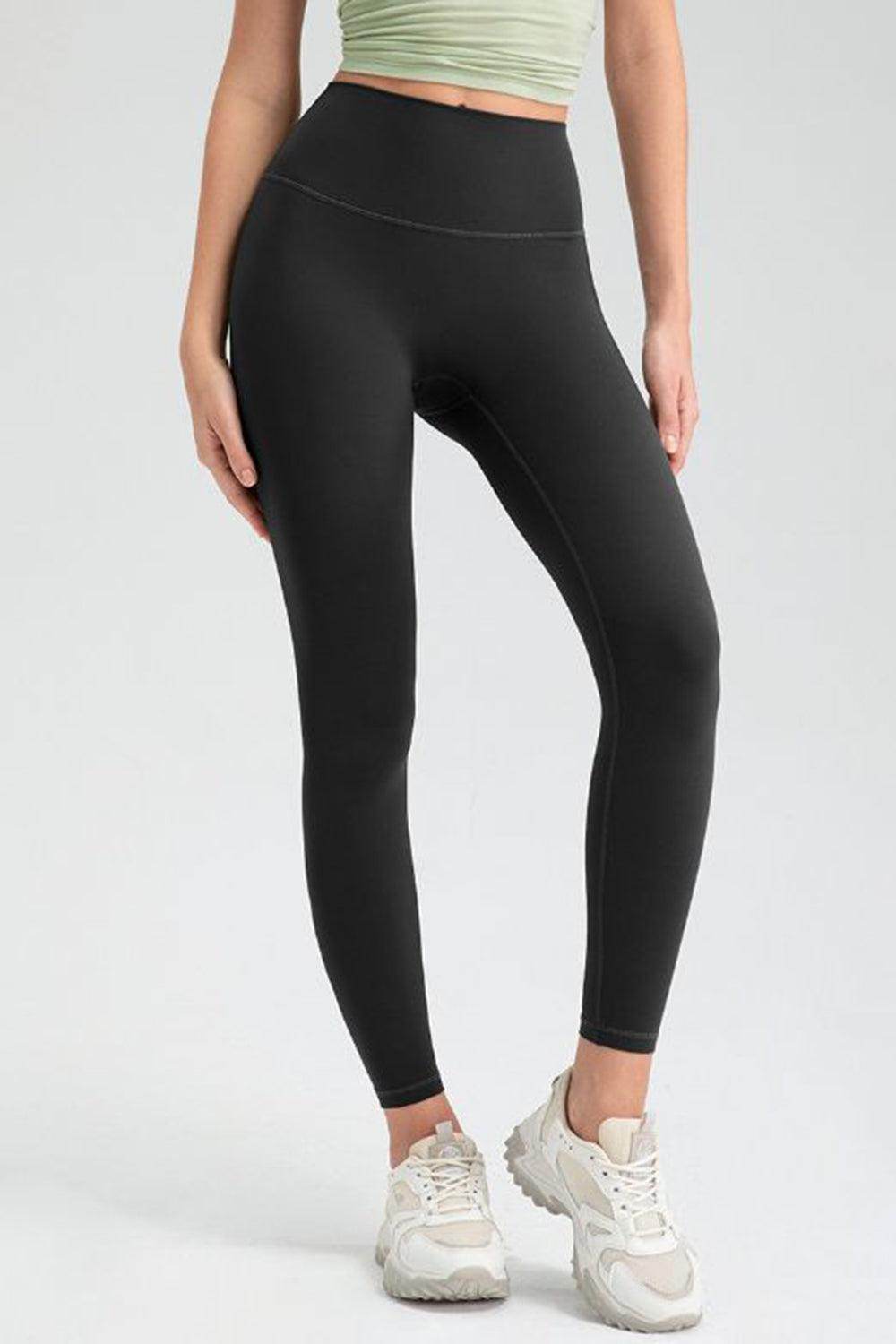 Wide Waistband High Waist Sport Leggings for Active Comfort - Selvanelle