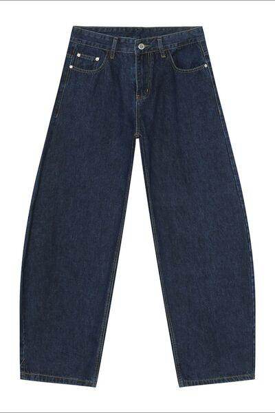 Wide Leg Jeans with Pockets for Comfortable Everyday Style - Selvanelle