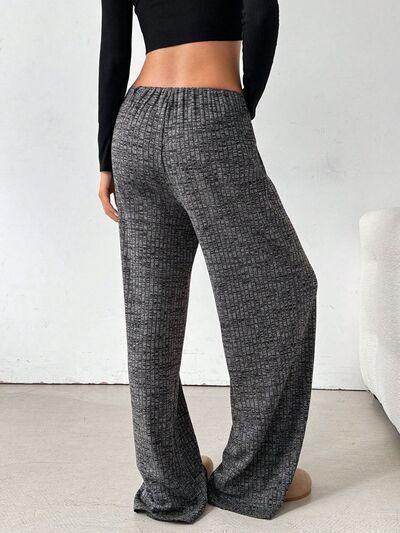Tied Striped Wide Leg Pants for Stylish Comfort Wear - Selvanelle
